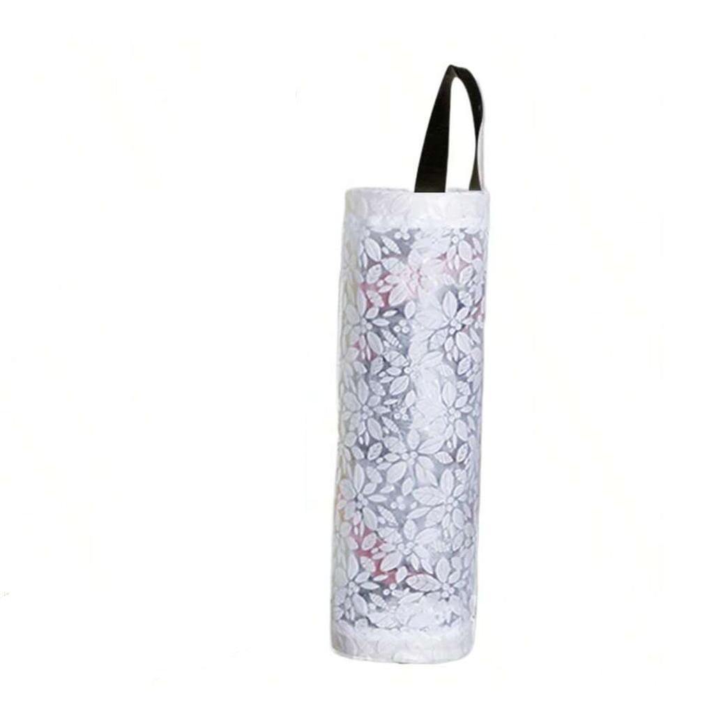 Foldable Mesh Shopping Bag Breathable Plastic Bag Dispenser Kitchen Garbage Bag Storage Organizer With Hanging Storage