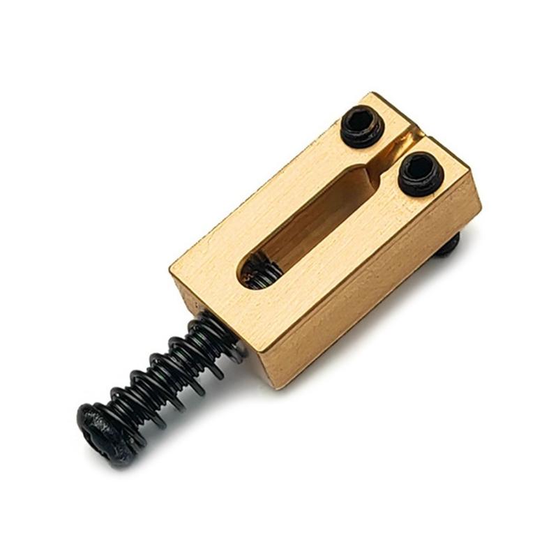 10.5mm Electric Guitar Set Tremolo Bridge Saddle Brass Flat Top Guitar Bridge Saddles with Wrench Electric Guitar Parts
