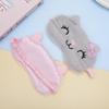 Plush Squinting Eye Mask: Breathable, Light-blocking, and Comfortable for Autumn/Winter Sleep.