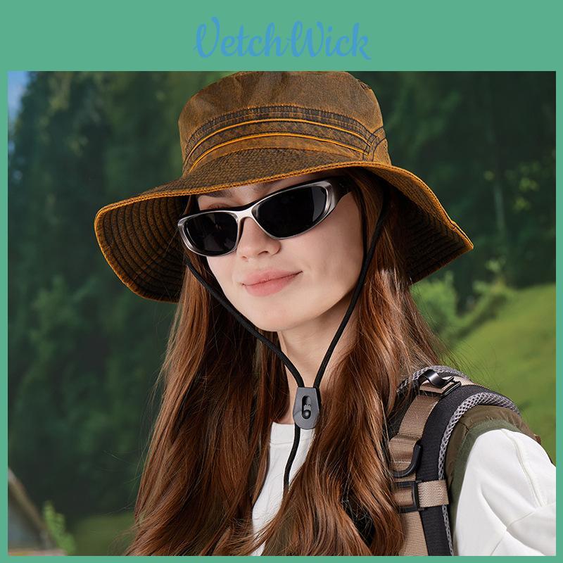 Summer Outdoor Sunhat With Large Brim And Polyester Material For Fishing And Hiking Fans
