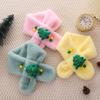 Children's Cute Cartoon Korean-Style Winter Scarf: Warm Christmas Neck Warmer for Boys and Girls