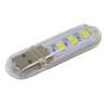 2/PCS Mini Portable Bright 3 LED Night Light USB Lamp for PC Laptop Reading 5730 SMD