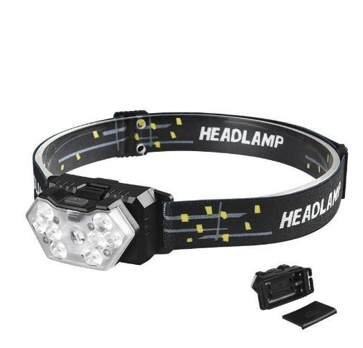 

9 светодиодов мощный налобный фонарь USB перезаряжаемый датчик движения налобный фонарь портативный рыболовный кемпинговый уличный налобный фонарь рабочий фонарик