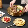 1Pc Stainless Steel Plate Set BBQ Fried Chicken Barbecue Meat Plate Vegetable Fruit Storage Tray Party Cake Dessert Plate
