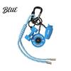 Fitness Enthusiast Keychain Weightlifting Equipment Charm with Keyring Weight Plate