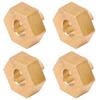 4Pcs 3MM Brass Wheel Hex Adapter Upgrage Parts for Axial SCX24 90081 1 24 RC Car