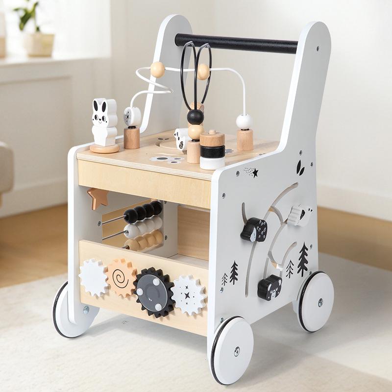 Wooden Bead Stringing Baby Walker