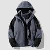 Drei-in-Eins Neue Paar Kapuzenjacke Spritzwassergeschützt Outdoor Freizeitjacke Street Shooting Herrenmantel