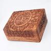 17.78 Cm Wooden Jewellery Box for Women Wood Jewel Organiser Hand Carved with Tree Carvings Gift Items for Jewellery