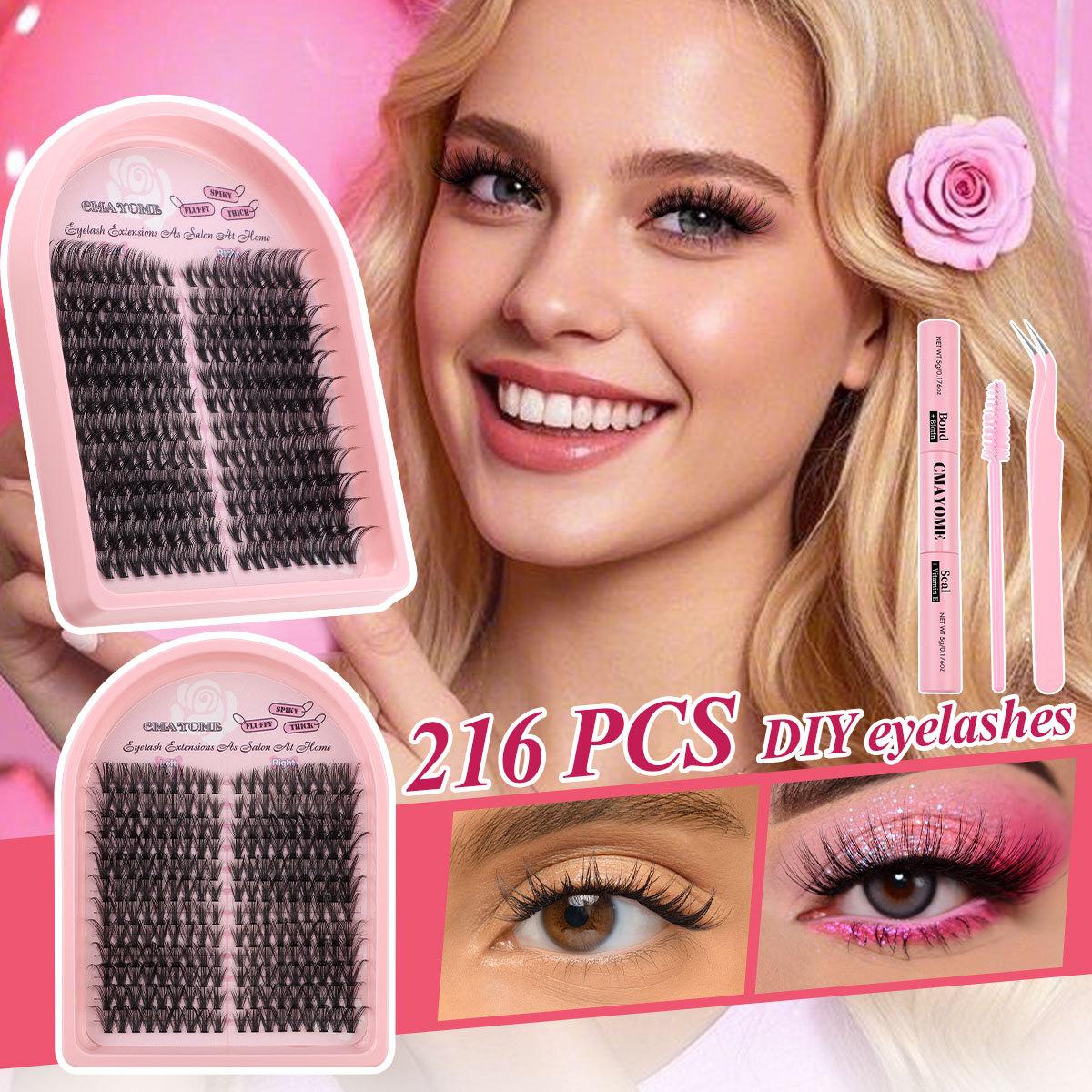 

216 Clusters D Song Single Cluster False Eyelashes Natural Thick Simulation Daily Makeup Segmented Multi-Hair Eyelashes