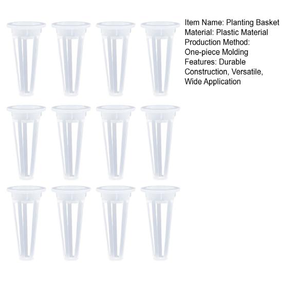 Planting Basket Hydroponic Seeds Kit with 350+ Seeds Including Basil Parsley Cilantro Reusable Plastic Baskets Hydroponic Garden Planting Supplies