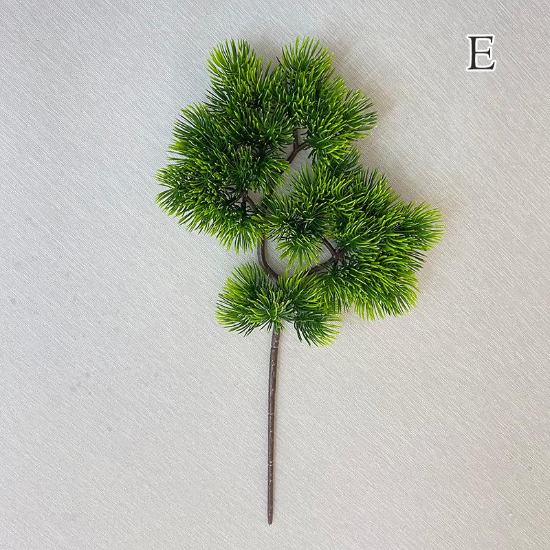 Hot Sale 1Pc Plastic Fake Artificial Pine Cypress Plant Bonsai Desktop Garden Plastic Tree Branch Home Office Decor