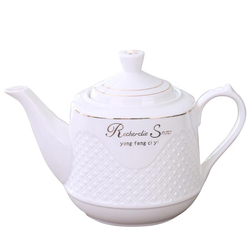 Lygil Heat-Resistant Ceramic Teapot with Stainless Steel Filter