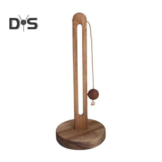 

Держатель для бумажных полотенец на кухонной столешнице с противоскользящим утяжеленным деревянным основанием, простая в установке стойка для рулонов бумажных полотенец C