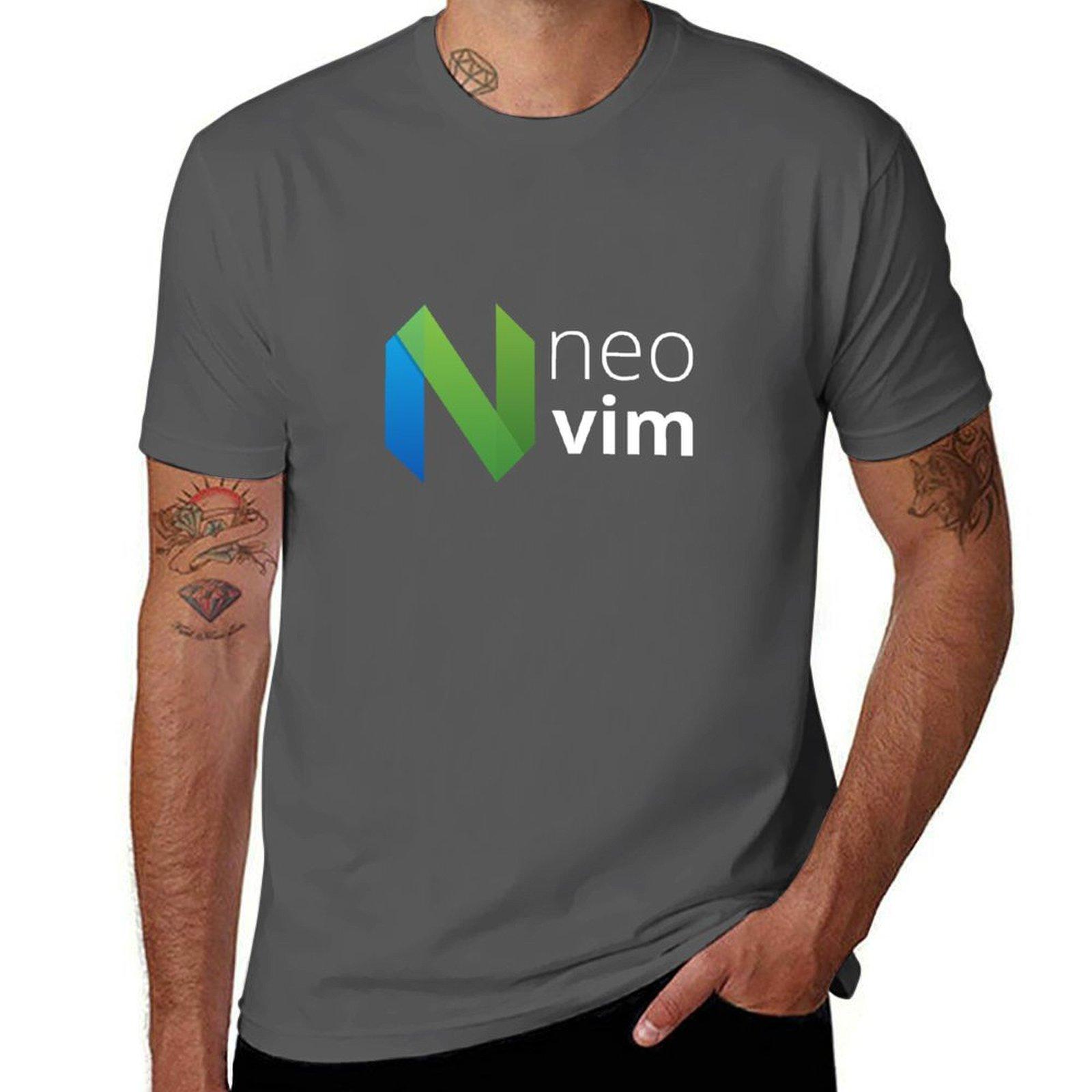 

neovim | neovim text editor vim fork T-Shirt summer clothes cute clothes mens cotton t shirts 4XL