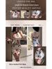 Retro Print Slim-Fit Cheongsam Dress: Sexy Hip-Hugging Summer Style 9866