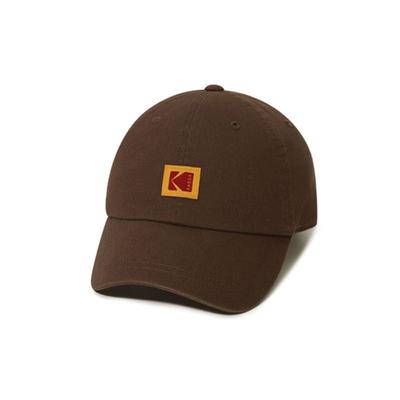 Kodak Apparel Entspannte Passform Quadratisches Logo Kappe BRAUN