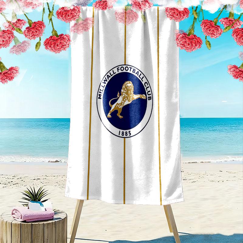 Millwall Football Club Beach Towel, Large Soft Quick Dry Towel for Beach Camping Swimming