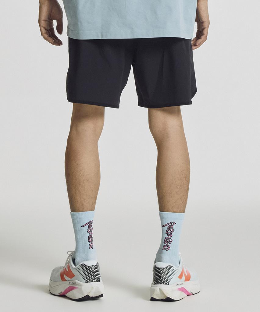 Nyuballanseu Nbnvg21453 / Uni Salago Ttunda 4.5-Length Woven Shorts (Black)