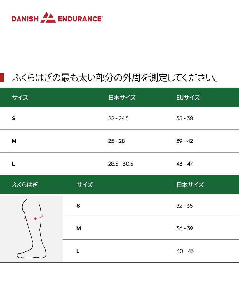 DANISH ENDURANCE Compression Set of Sizes cm Socks, 2, Gray/Black, 25.0-28.0