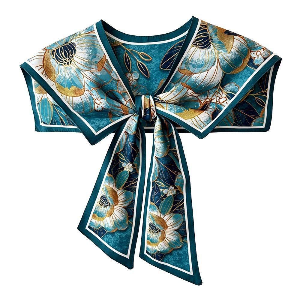 Floral Pattern Shirt Fake Collar Summer Shoulder Wraps New False Fake Collar Women