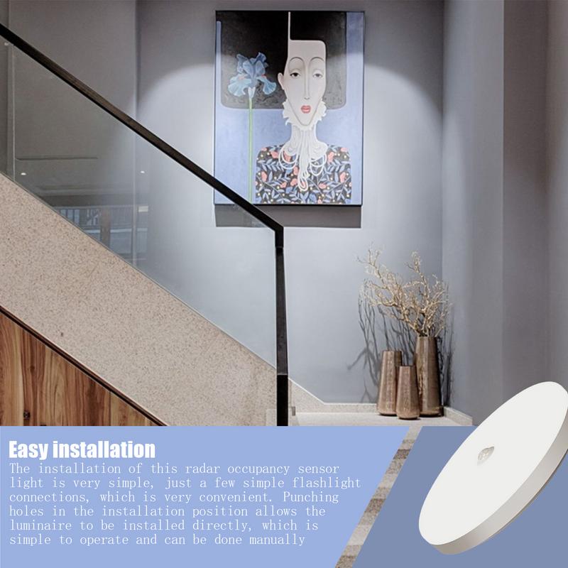 Motion Sensor Ceiling Light Bright Led Ceiling Light 15W Hallway Light Fixtures Motion Sensor Ceiling Light for Home Studio