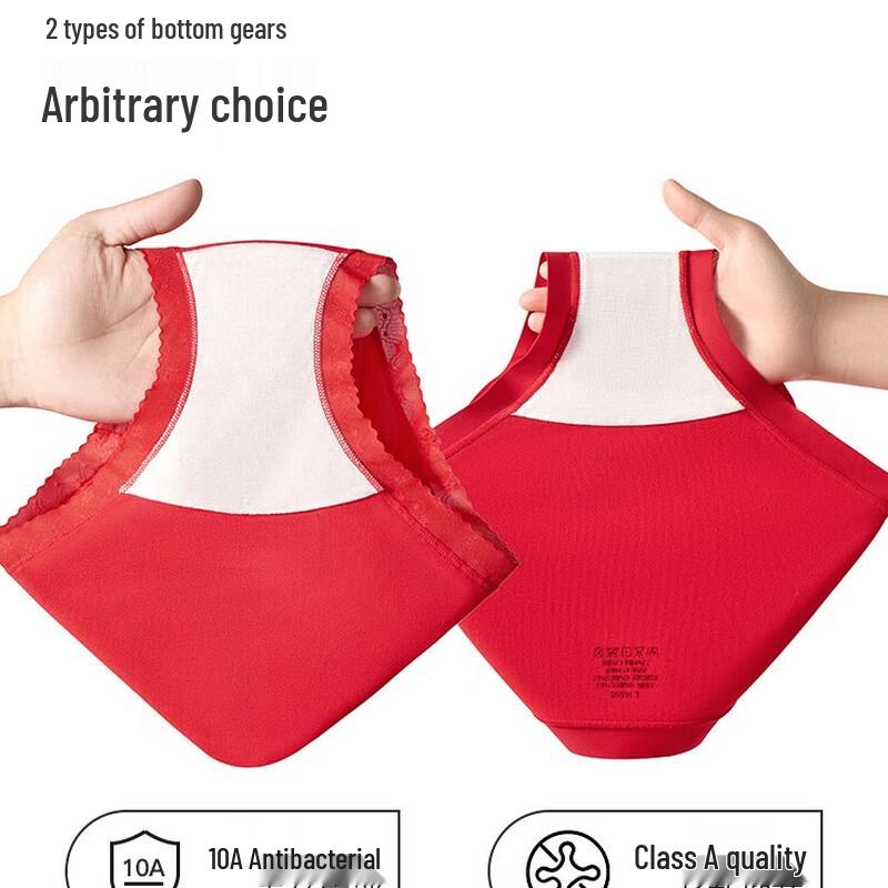 

MiiOW Women s Mid-Waist Cotton Antibacterial Briefs XL