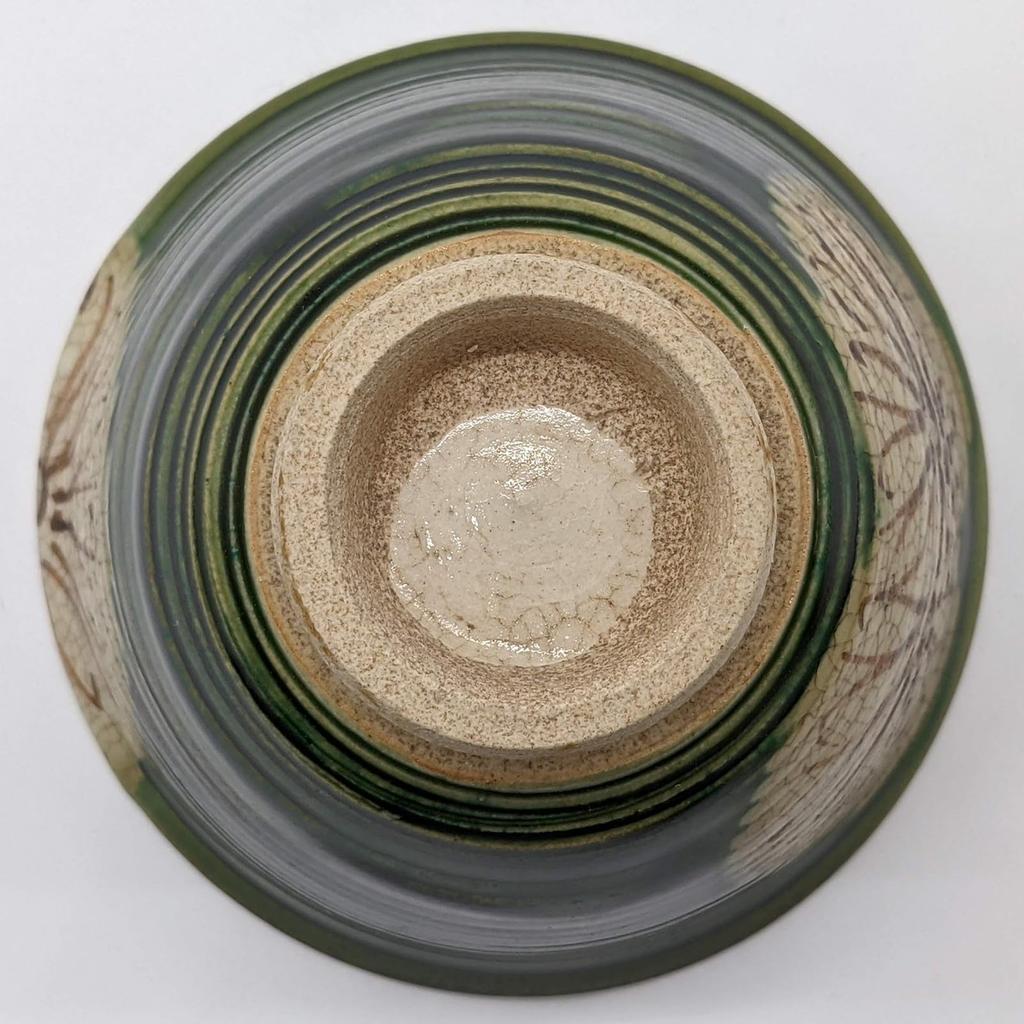 Utsuwa Roan Seto Ware Rokubei Oribe Chrysanthemum Made In Teacup, 10cm, Style, Pattern, Japan, 007-0026