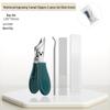 6-Piece Nail Care Set: Oblique Nail Clippers, Nail Scissors, Ingrown Nail Cuticle Nippers, Large Opening Clippers