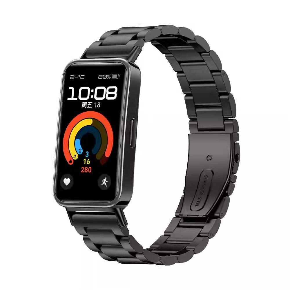 Metal Strap For Huawei Band 10 9 8 NFC Accessories Stainless Steel Replacement wrist bracelet correa Huawei Band 10 watch bands