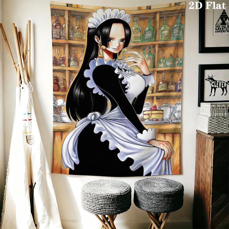 Boa Hancock Wall Tapestry Aesthetic Wall Hanging Printed Fabric Blanket Decorative Tapestries For Bedroom Living Room Home Decor