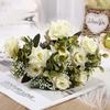 Rose Wedding Artificial Flower Bridal Bouquet Diy Wedding Home Table Center Decoration Simulation Plant Shoot Prop Fake Flower