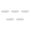 TEXU 5X Glasses Case, Aluminum Hard Shell Eyeglasses Case Striped Spectacles Box