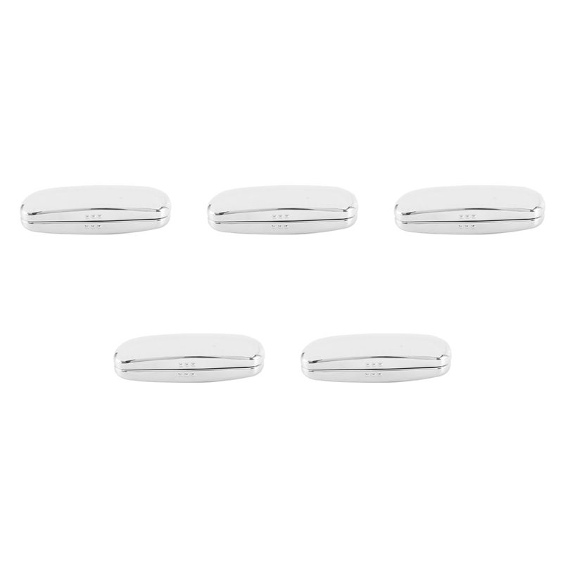

TEXU 5X Glasses Case, Aluminum Hard Shell Eyeglasses Case Striped Spectacles Box срібний