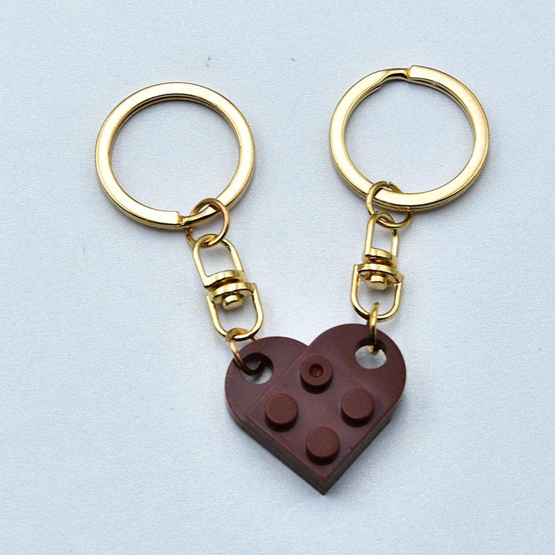 Colorful Detachable Heart Keychain Pendant Gift