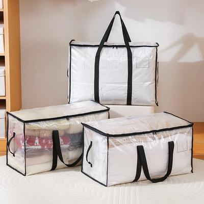 Large Capacity Waterproof & Transparent Storage Bag for Quilts & Clothing