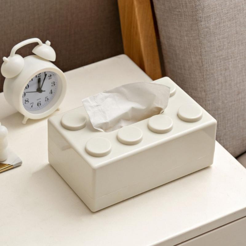 Innovative Brick Design Tissue Holder Multipurpose Desktop Paper Towel Organizer Napkin Dispenser Kitchen Decoration