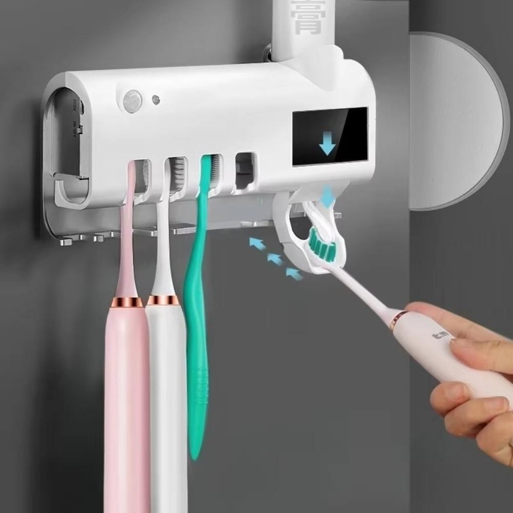 Infrared Sterilizing Automatic Toothpaste Dispenser USB Recharge Toothpaste Squeezer  Family