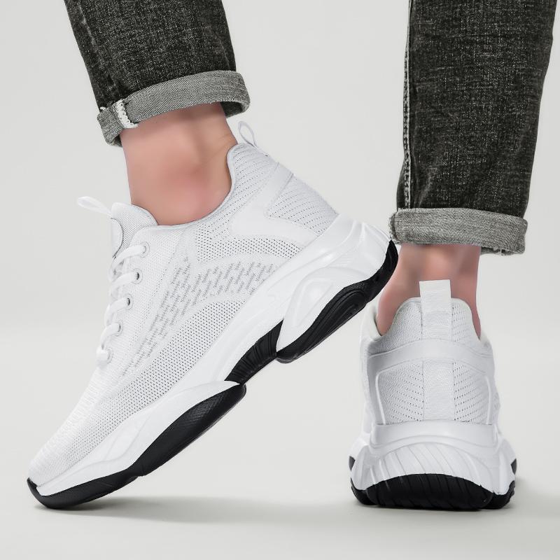 Hidden 6cm 8cm Mesh Elevator Shoes Men Casual Sports Sneakers 2025 Summer Breathable Height Increasing Shoes Male Taller Lifting
