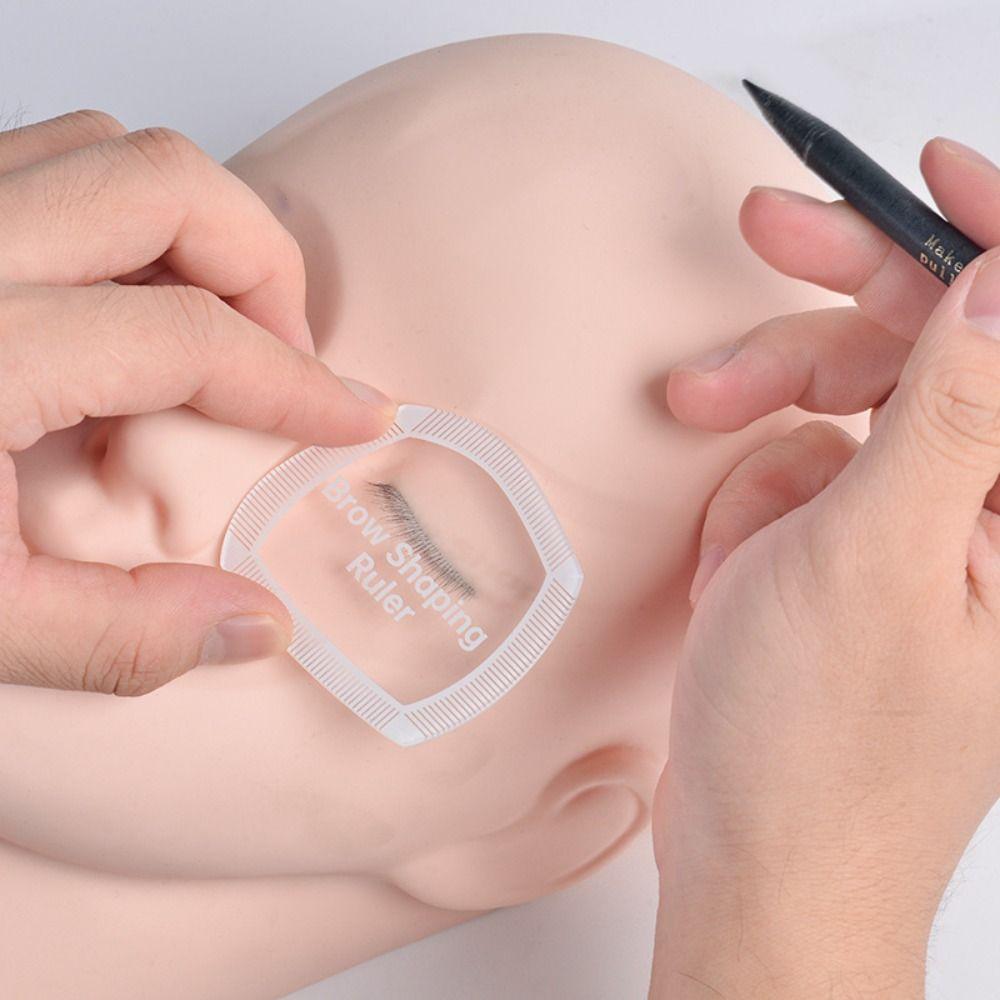 Schnelles Zeichen 1 Minute Augenbrauenformungslineal Formgebung Augenbrauentattoo Kartierungslinieal für Anfänger