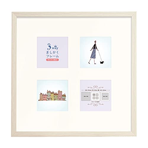 VANJOH 3-Way Square Frame, 30-Angle, White, 106334, Includes 2 Mats