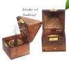 Dřevěný Dhoop, Stojan na vonné tyčinky/Stojan Pyramidová krabička Mini (4,75 palce)