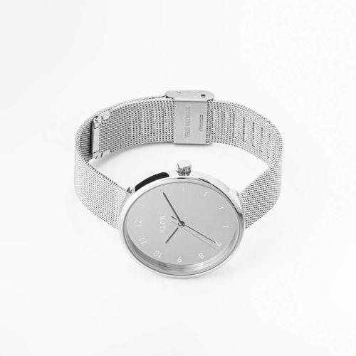 KLON CONNECTION ELFIN LATTER -mirror .ver- 38mm Silver Watch with Mirrored Finish, Simple and Popular Brand for Men and Women