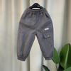 Spring Autumn Fashion Boys Pants Loose Comfortable Design Sport Overalls Cargo Trousers for 2-10 Years Old Kids