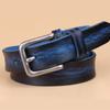 2.2CM Pin Buckle Full Grain 100% Genuine Leather Womens Belts Luxury Designer Belt for Leans Women High Quality Cowskin Strap