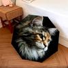 Black Kitten Pattern, Automatic Folding Umbrella, Portable and Foldable Design, 8 Ribs, a Christmas or Birthday Gift.