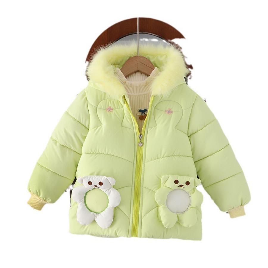 Jachetă căptușită din bumbac, Jachetă căptușită de iarnă pentru bebeluși în stil nou, Jachetă căptușită pentru copii îngroșată