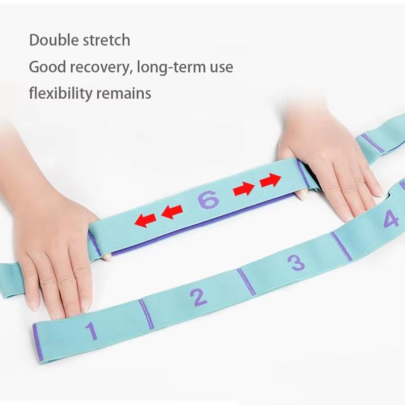 Multi Stage Yoga Stretch Band Latin Dance Stretch Band Correct Posture 11 Grid Elastic Band Digital Band Pose Band