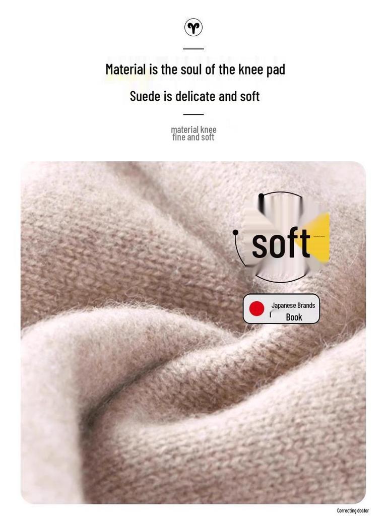 Genouillères en laine pour la chaleur des articulations - Unisexe Senior Chauffant Coupe-froid pour Automne & Hiver