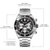 MEGIR Brand Business Watch for Men Luxury Quartz Clock Chronograph Waterproof Luminous Big Dial Sport Wristwatch Reloj Hombre 2226